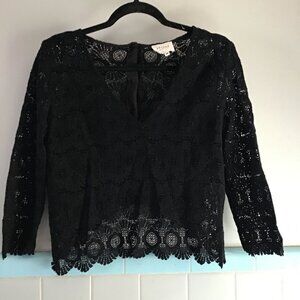 Sezane Top/Sweater Cropped Black